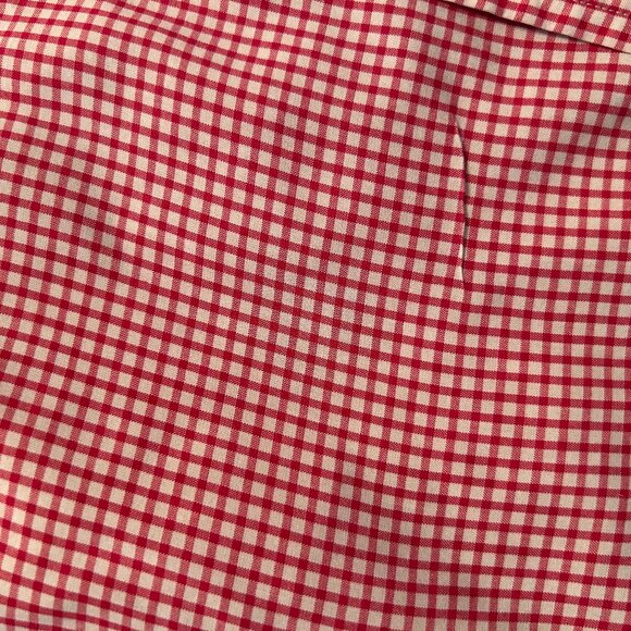 Ralph Lauren Mens Classic Fit Short Sleeve Button Down Shirt  Red Check sz XL - Picture 5 of 6